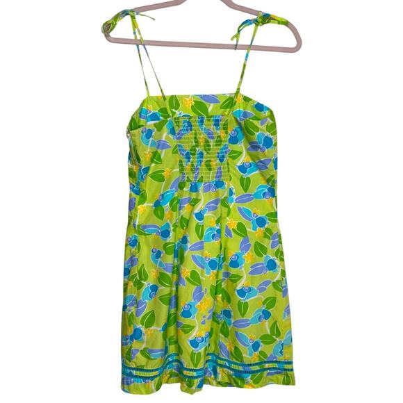 Lilly Pulitzer Vintage White Label Tropical Toucan Bird Print Mini Dress Size 8 - Picture 5 of 8